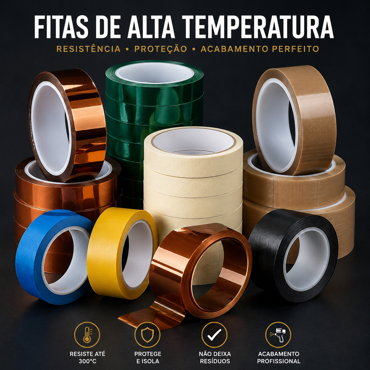 Fitas alta temperatura