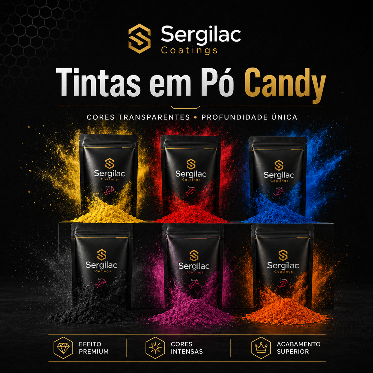 Tintas em Pó Candy