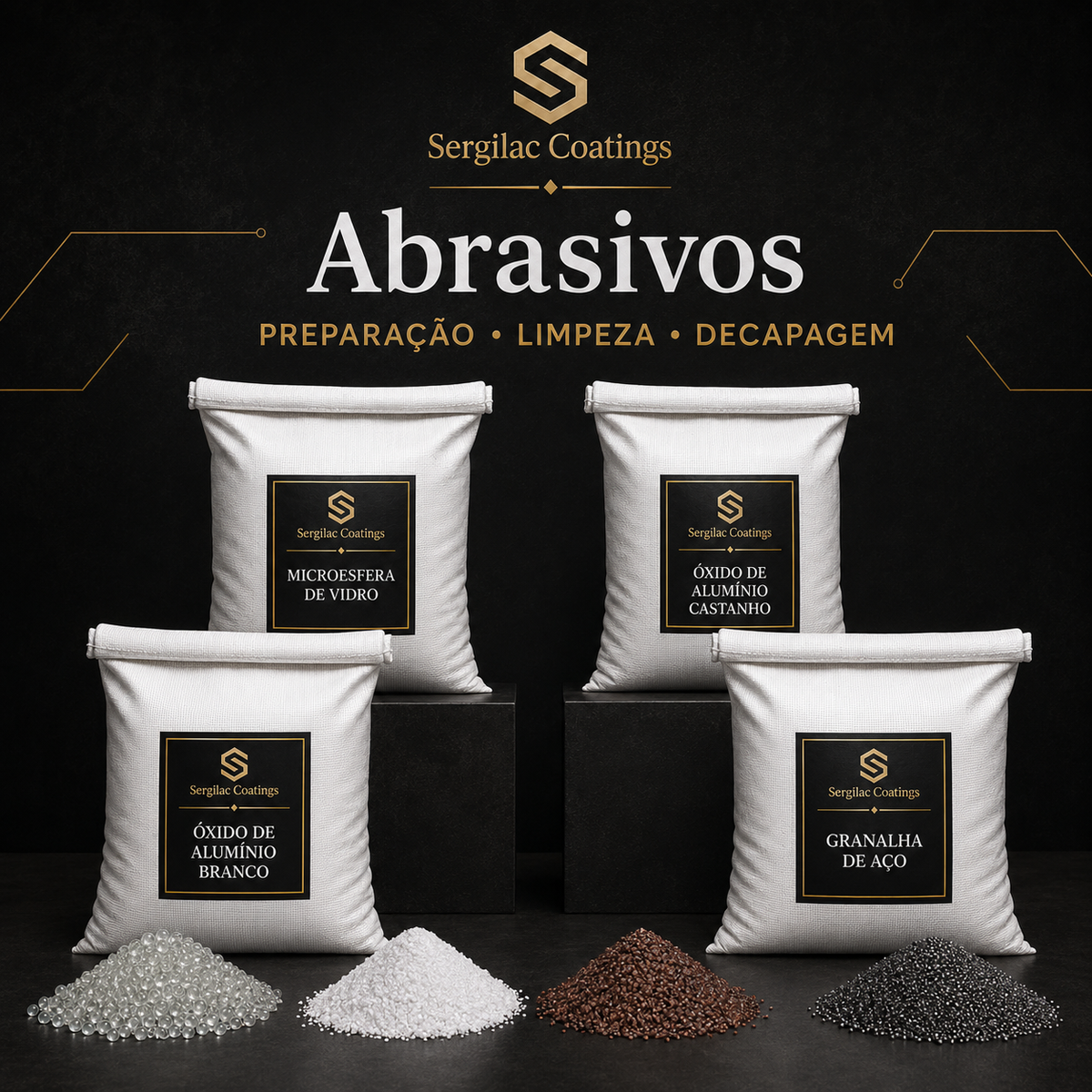 Abrasivos para Decapagem e Preparação de Superfícies