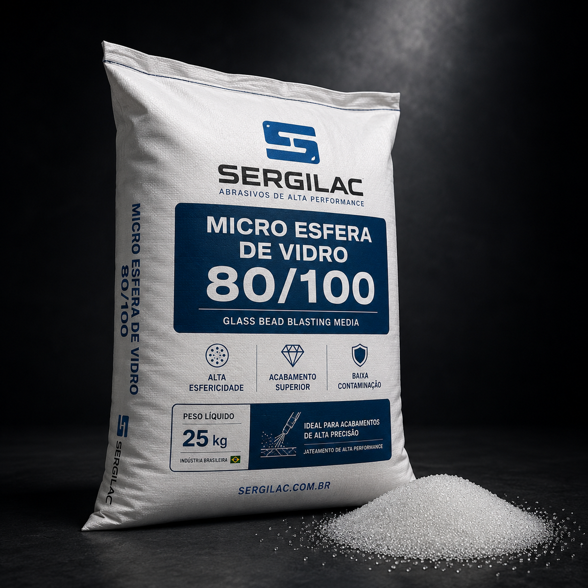 Micro esfera de vidro  25kg